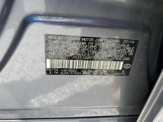 2015 Lexus Is 250 VIN: JTHCF1D2XF5016150 Lot: 56235794