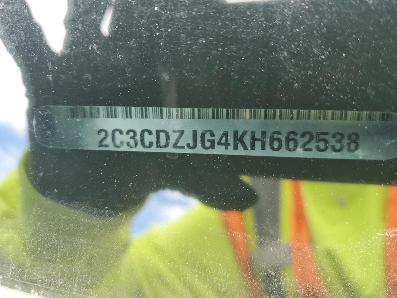 2C3CDZJG4KH662538 2019 Dodge Challenger Gt