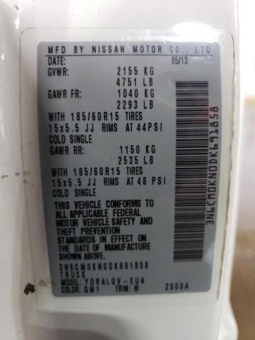 3N6CM0KN0DK691858 2013 Nissan Nv200 2.5S