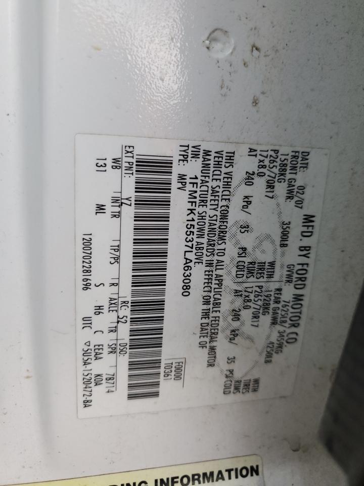 1FMFK15537LA63080 2007 Ford Expedition El Xlt