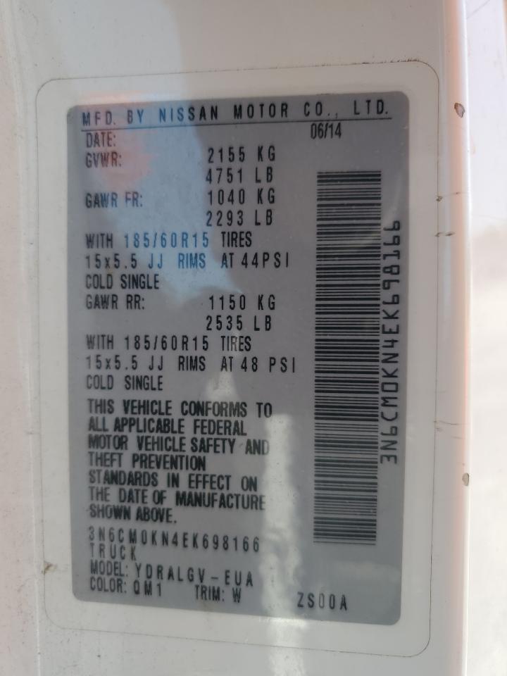 3N6CM0KN4EK698166 2014 Nissan Nv200 2.5S