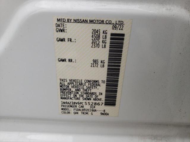 2023 Nissan Leaf S VIN: 1N4AZ1BV6PC552867 Lot: 53742474