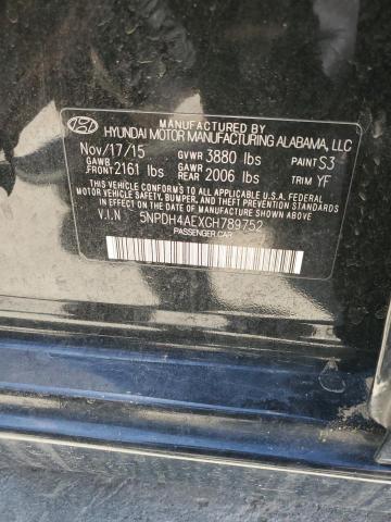 5NPDH4AEXGH789752 2016 HYUNDAI ELANTRA - Image 12