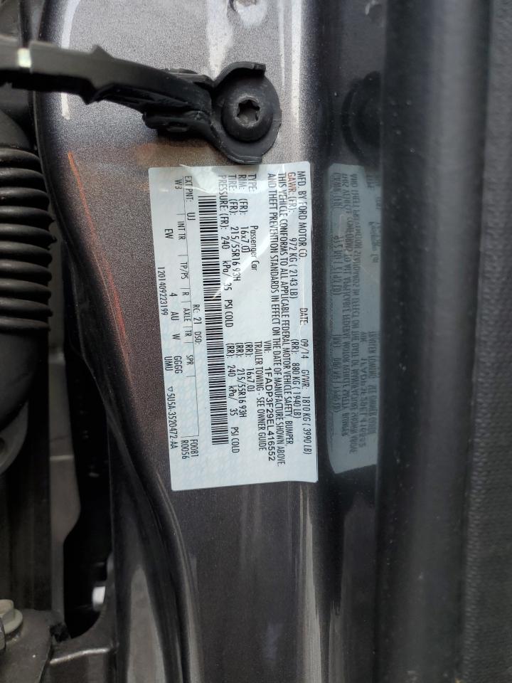 1FADP3F29EL416552 2014 Ford Focus Se