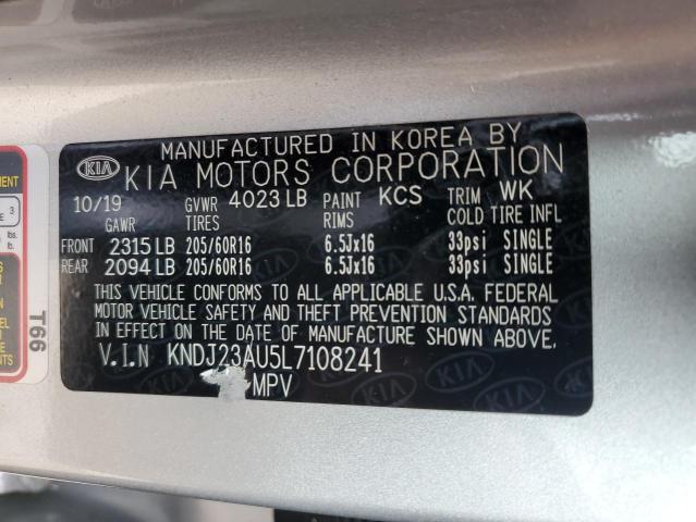 2020 Kia Soul Lx VIN: KNDJ23AU5L7108241 Lot: 55264834