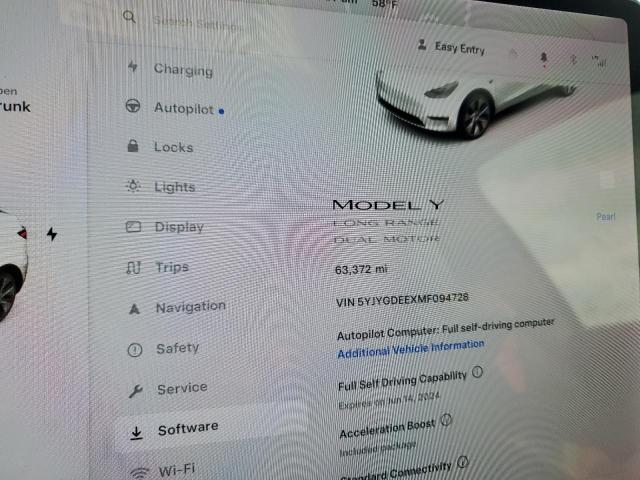 2021 Tesla Model Y VIN: 5YJYGDEEXMF094728 Lot: 55644694