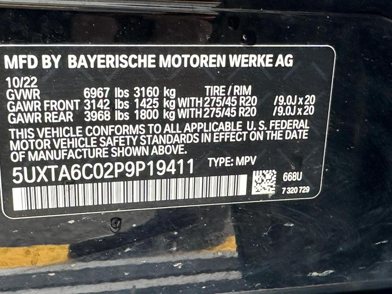5UXTA6C02P9P19411 2023 BMW X5 xDrive45E