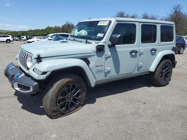 JEEP WRANGLER S 2024 teal  hybrid engine 1C4RJXP66RW128258 photo #1