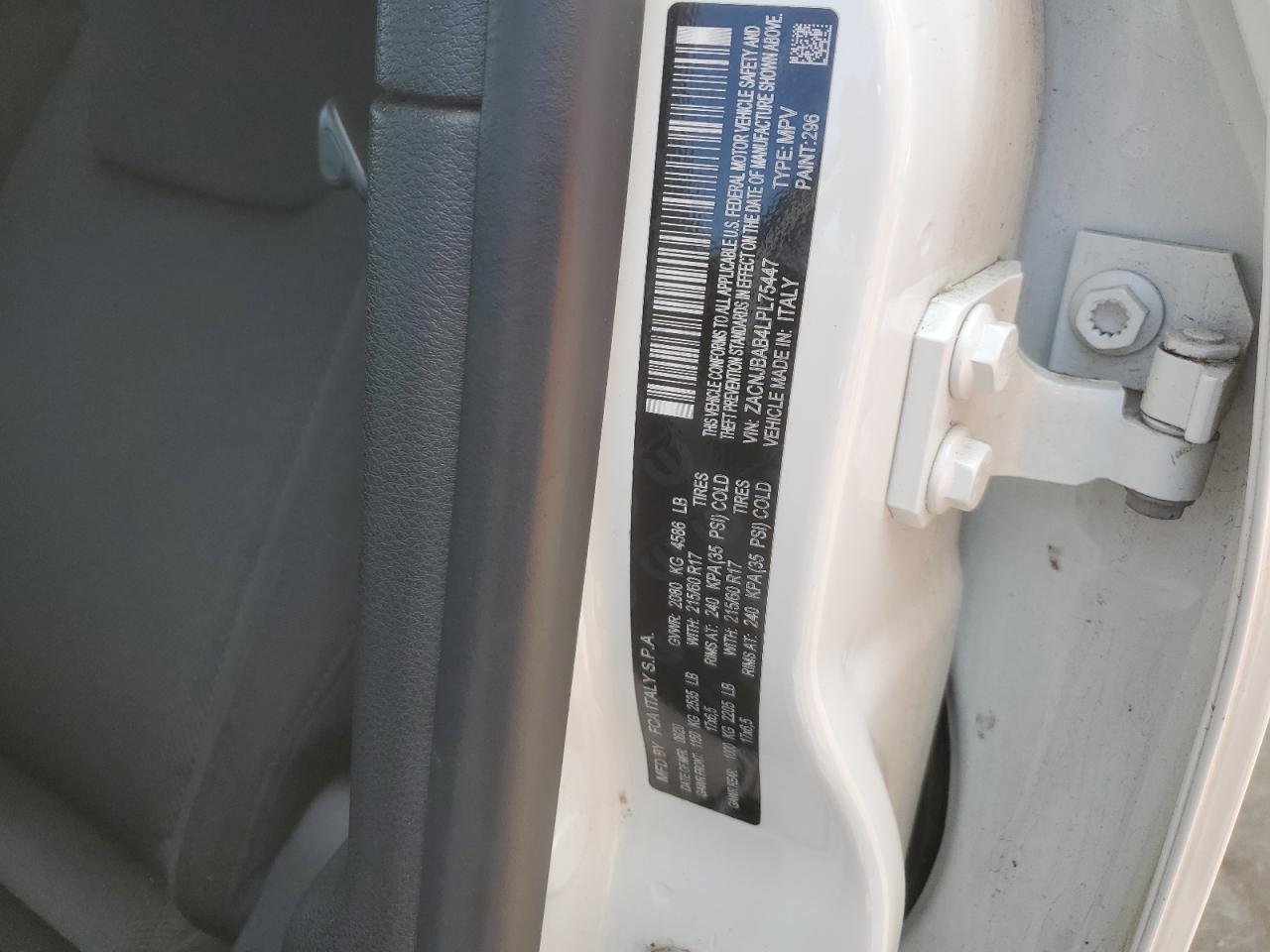 ZACNJBAB4LPL75447 2020 Jeep Renegade Sport