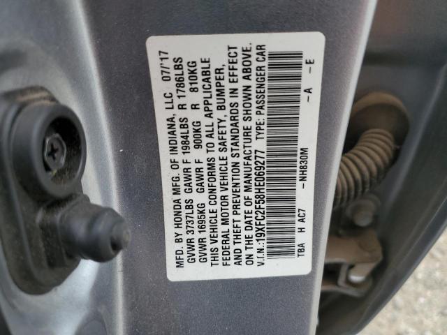 19XFC2F58HE069277 2017 Honda Civic Lx