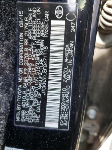 VIN JTDKN3DU6F0471118 2015 Toyota Prius no.13