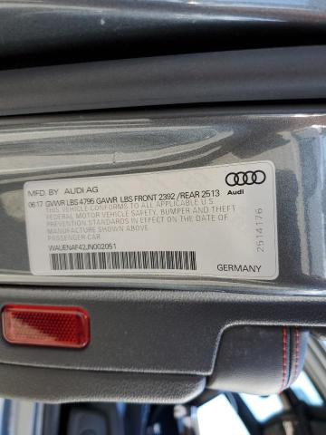 VIN WAUENAF42JN002051 2018 Audi A4, Premium Plus no.12