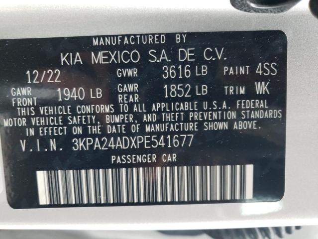 2023 Kia Rio Lx VIN: 3KPA24ADXPE541677 Lot: 53634094