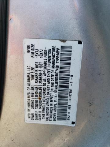 2009 Honda Odyssey Exl VIN: 5FNRL38789B007438 Lot: 54128824