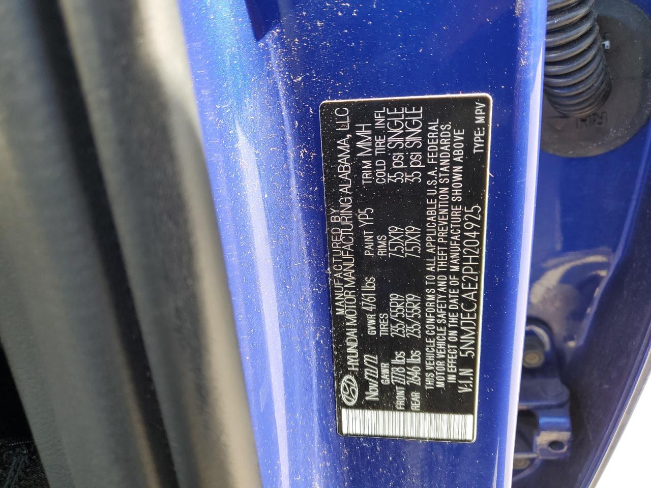 5NMJECAE2PH204925 2023 Hyundai Tucson Limited