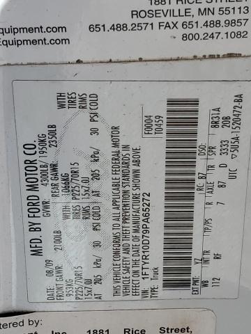 2009 Ford Ranger VIN: 1FTYR10D79PA65272 Lot: 56296384