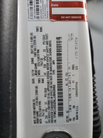 2020 FORD ESCAPE TIT - 1FMCU0DZ8LUB02892