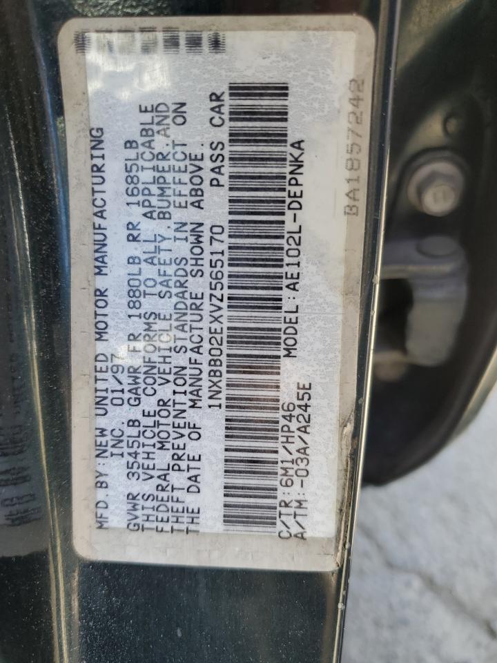 1NXBB02EXVZ565170 1997 Toyota Corolla Dx