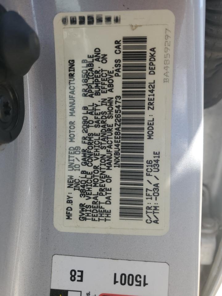 1NXBU4EE8AZ265473 2010 Toyota Corolla Base