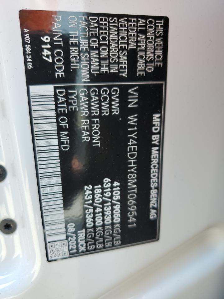 W1Y4EDHY8MT069541 2021 Mercedes-Benz Sprinter 2500