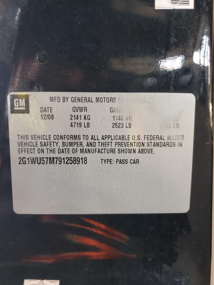 2G1WU57M791258918 2009 Chevrolet Impala Ltz