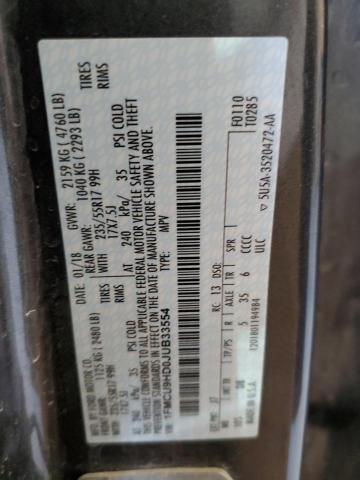 2018 Ford Escape Sel VIN: 1FMCU9HD0JUB33554 Lot: 53796604