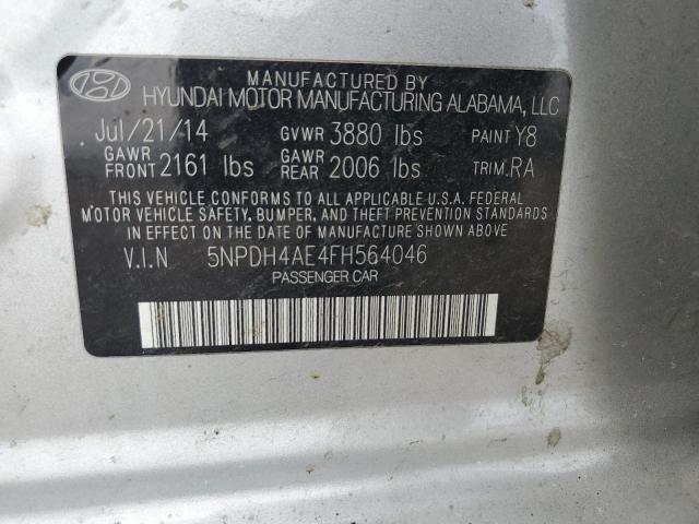 5NPDH4AE4FH564046 2015 HYUNDAI ELANTRA - Image 12