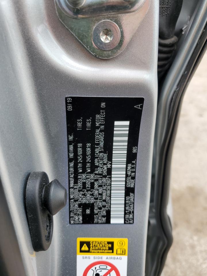 5TDJZRFHXKS619071 2019 Toyota Highlander Se