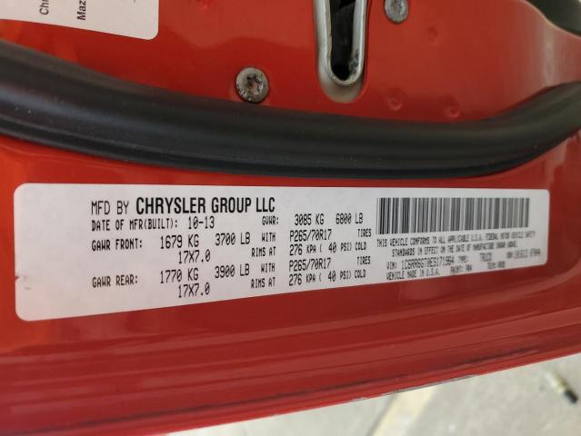 2014 Ram 1500 Slt VIN: 1C6RR6GT0ES171964 Lot: 54135244