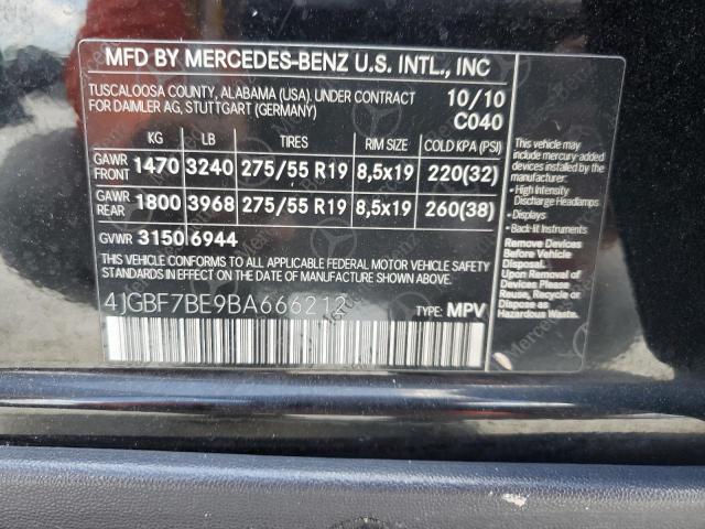 2011 Mercedes-Benz Gl 450 4Matic VIN: 4JGBF7BE9BA666212 Lot: 51548564