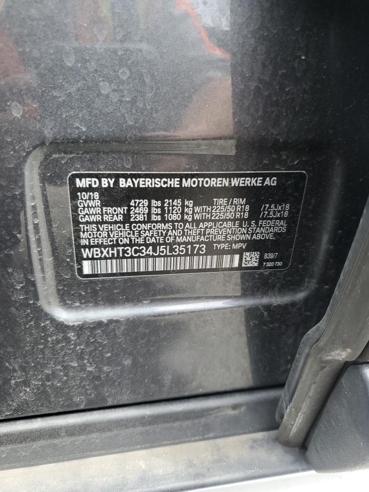 WBXHT3C34J5L35173 2018 BMW X1 xDrive28I