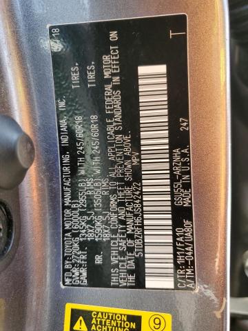 2018 Toyota Highlander Le VIN: 5TDBZRFH6JS842422 Lot: 55697644