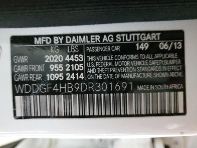 2013 Mercedes-Benz C 250 VIN: WDDGF4HB9DR301691 Lot: 53699174