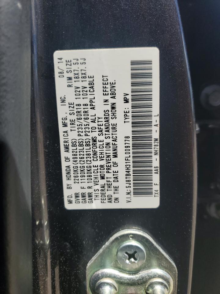 5J8TB4H31FL009778 2015 Acura Rdx