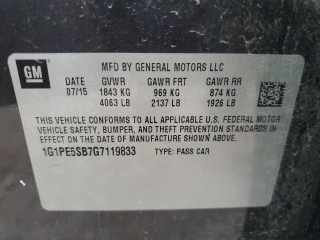 2016 CHEVROLET CRUZE LIMI 1G1PE5SB7G7119833