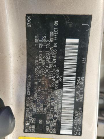 2005 Toyota Highlander Limited VIN: JTEEP21A650069220 Lot: 55109114