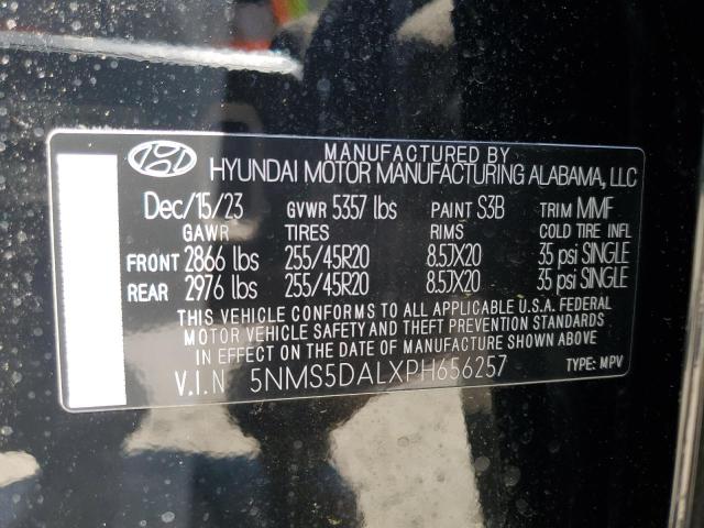 2023 Hyundai Santa Fe Calligraphy VIN: 5NMS5DALXPH656257 Lot: 55660454