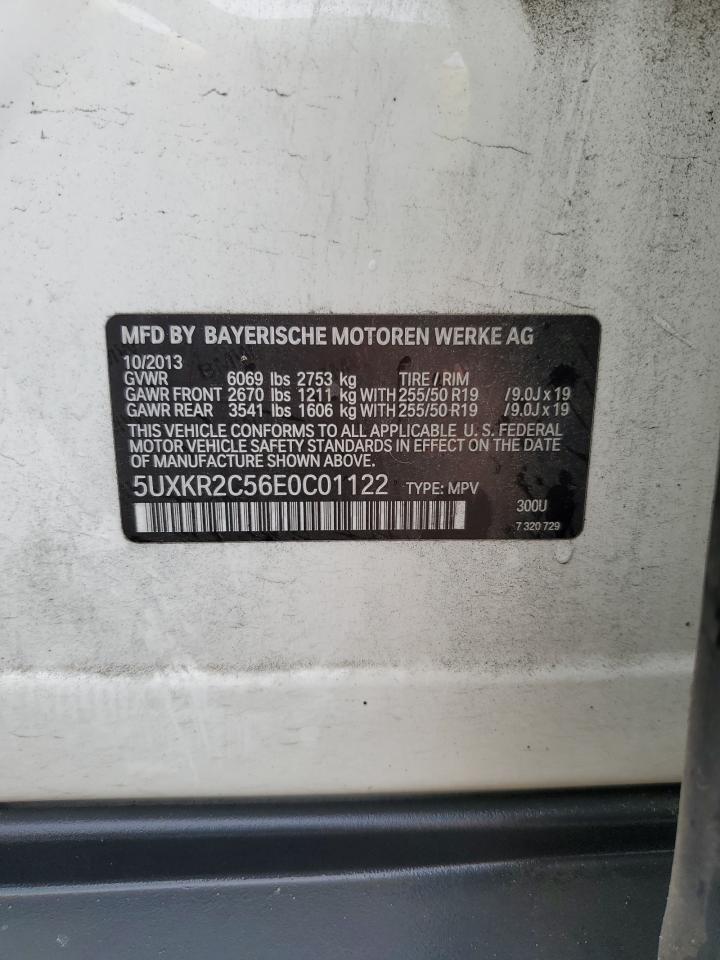 5UXKR2C56E0C01122 2014 BMW X5 Sdrive35I