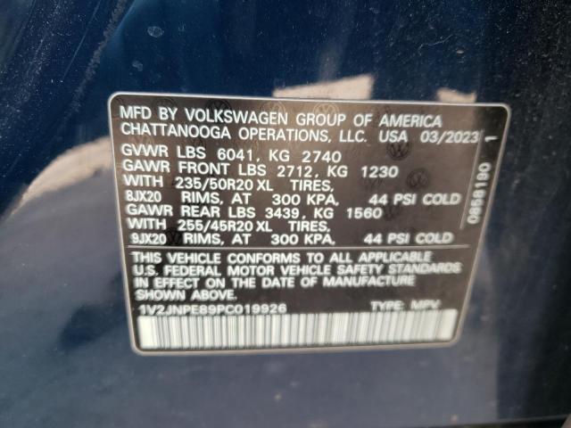 2023 Volkswagen Id.4 Pro S Plus VIN: 1V2JNPE89PC019926 Lot: 52950874