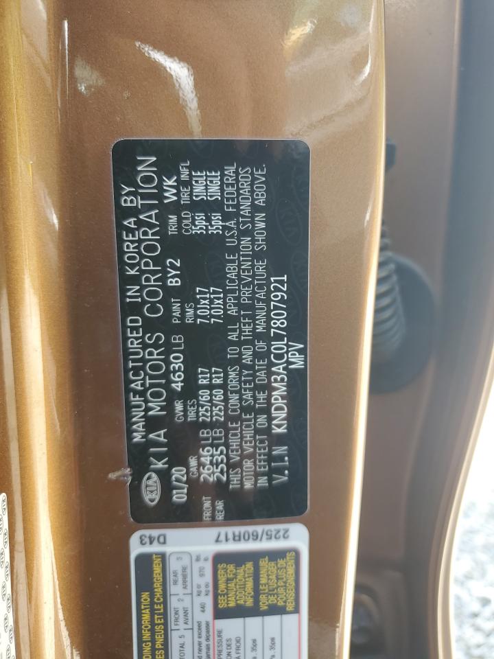 KNDPM3AC0L7807921 2020 Kia Sportage Lx