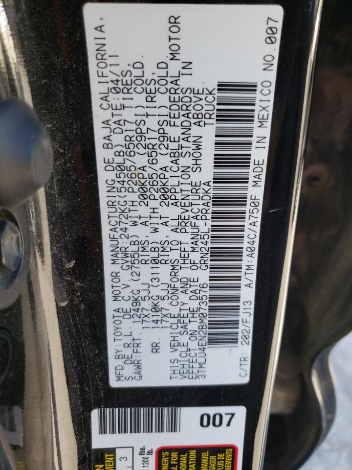 3TMLU4EN2BM073576 2011 Toyota Tacoma Double Cab