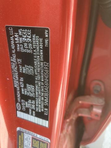 2022 Hyundai Tucson Sel VIN: 5NMJB3AE6NH056932 Lot: 56206434