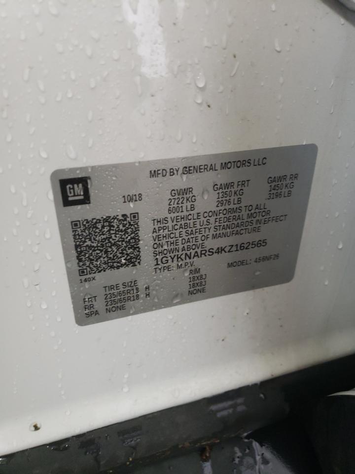 1GYKNARS4KZ162565 2019 Cadillac Xt5