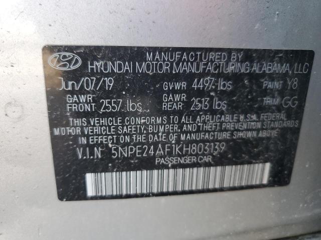 2019 HYUNDAI SONATA SE - 5NPE24AF1KH803139
