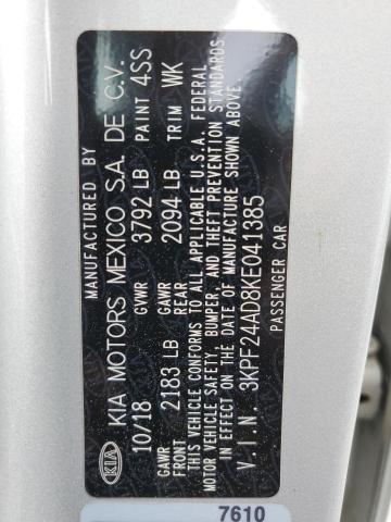 2019 KIA FORTE FE - 3KPF24AD8KE041385