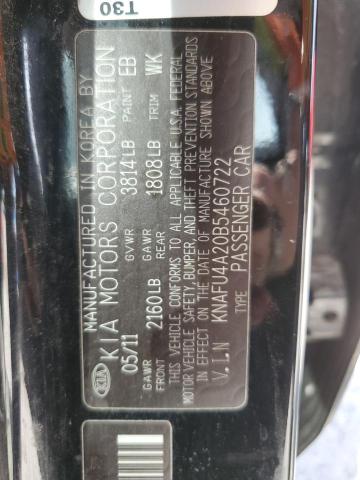 2011 Kia Forte Ex VIN: KNAFU4A20B5460722 Lot: 51535234