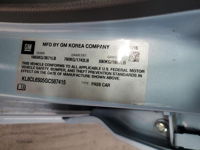 2016 CHEVROLET SPARK EV 2 - KL8CL6S05GC587415