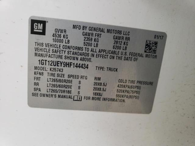 2017 GMC Sierra K2500 Denali VIN: 1GT12UEY9HF144434 Lot: 54797544