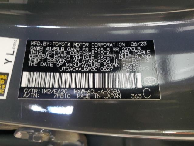 2023 Toyota Prius Le VIN: JTDACAAU6P3010527 Lot: 53174434