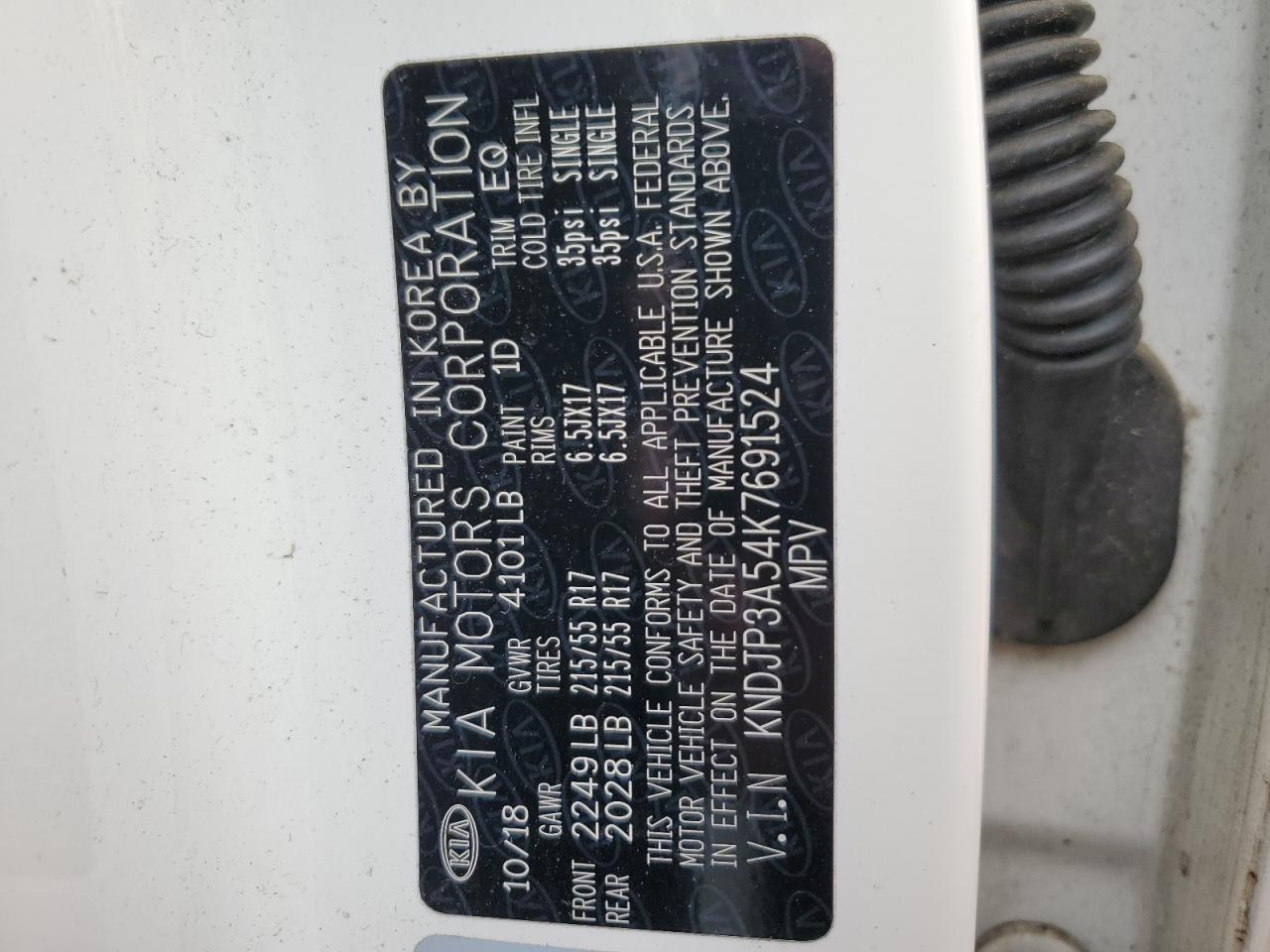 KNDJP3A54K7691524 2019 Kia Soul +